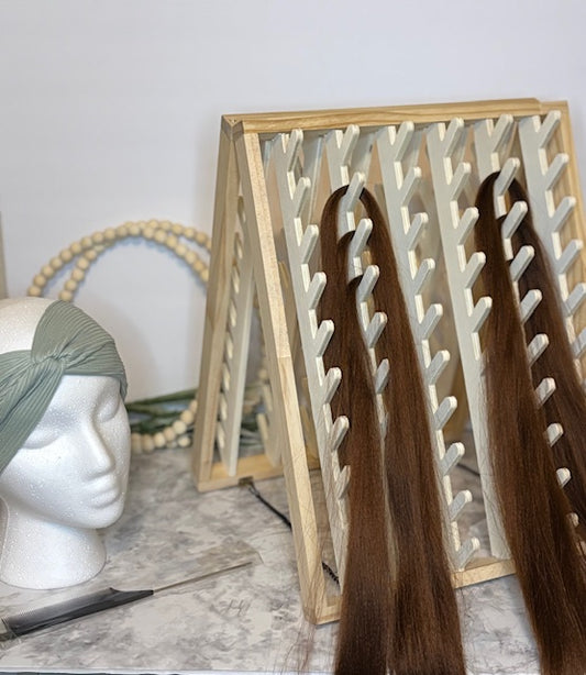 120 peg Hair stand  and 10 pack of individual wrapped fine tooth combs