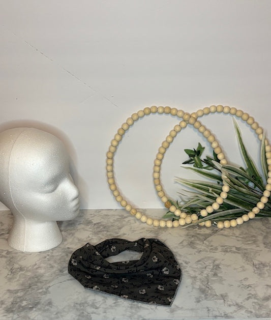 Green with pale flwoers